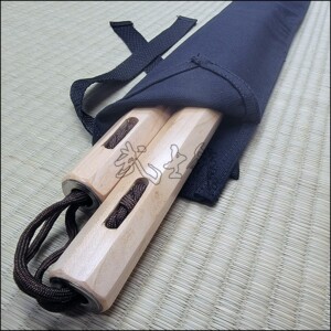 Nunchaku - Maple Brown Cord
